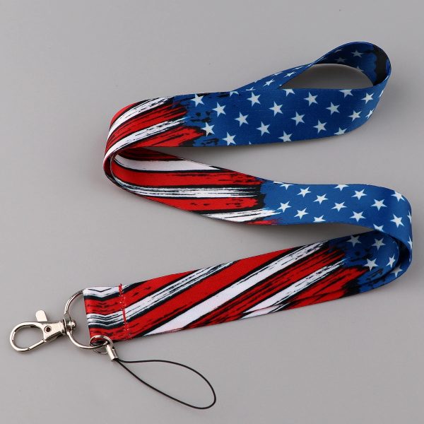 100 American Flag Neck Lanyard | America Born Shop